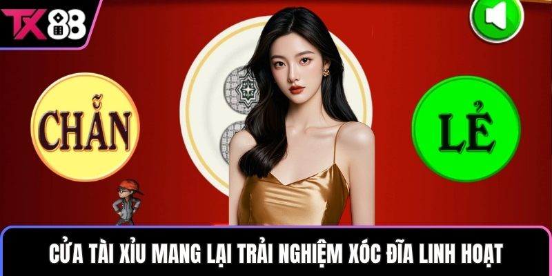 Cửa tài xỉu mang lại trải nghiệm xóc đĩa linh hoạt