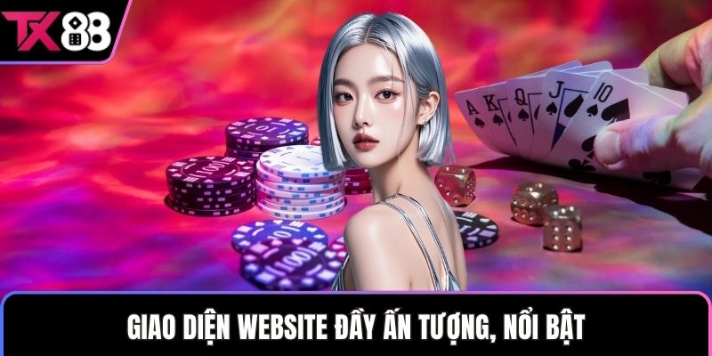 Giao diện website đầy ấn tượng, nổi bật